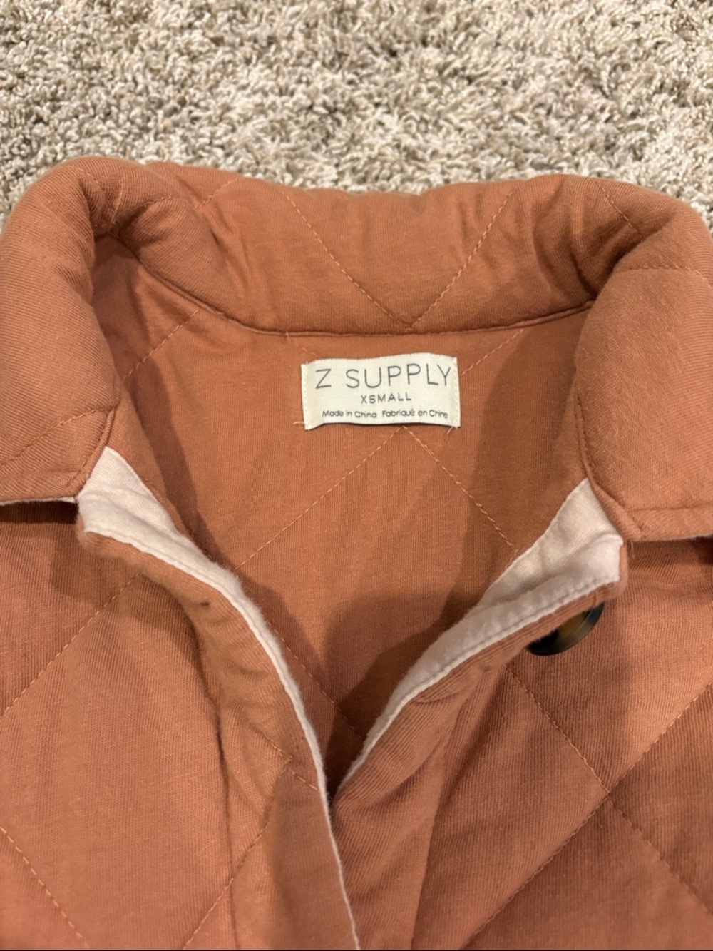 Z Supply Quilted Button-Up Shacket - Picture 2 of 2